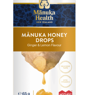 Manuka med MGO™ 400+ z ingverjem in limono, pastile - 65g
